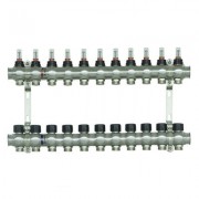 Колекторний блок з витратомірами Raftec STEEL 1"х11 RC03-11